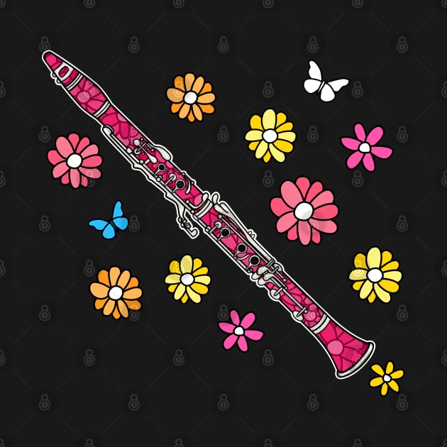 Mothers Day Clarinet Mom Female Clarinetist Woodwind Musician by doodlerob