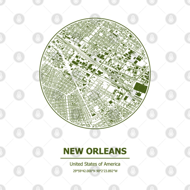 New Orleans city map coordinates by SerenityByAlex