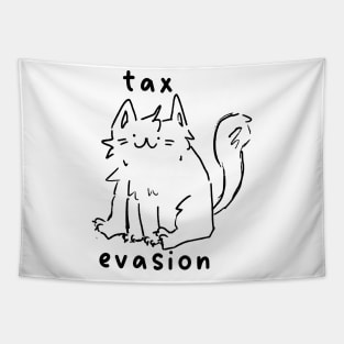 Tax Evasion Cat Tapestry