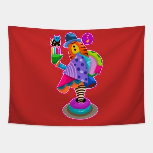 Hello Doodle Fun Color art Tapestry