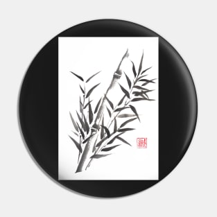 No doubt bamboo sumi-e painting Pin