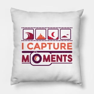 I capture moments | Photography | Camera Pillow