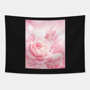 Lovely Pink Roses Tapestry