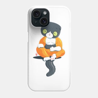 Cat in Buddha Position Phone Case
