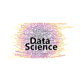 Data Science Word Cloud | Inferno Palette T-Shirt