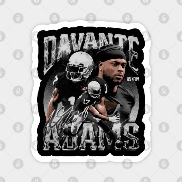 Davante Adams Las Vegas Vintage Magnet by danlintonpro