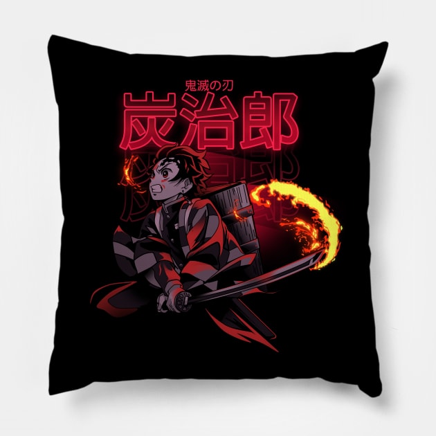 Slayer of Demons Pillow by PanosStamo