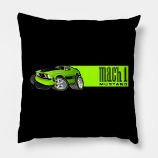 Mach 1 Green with Green Stripe Pillow