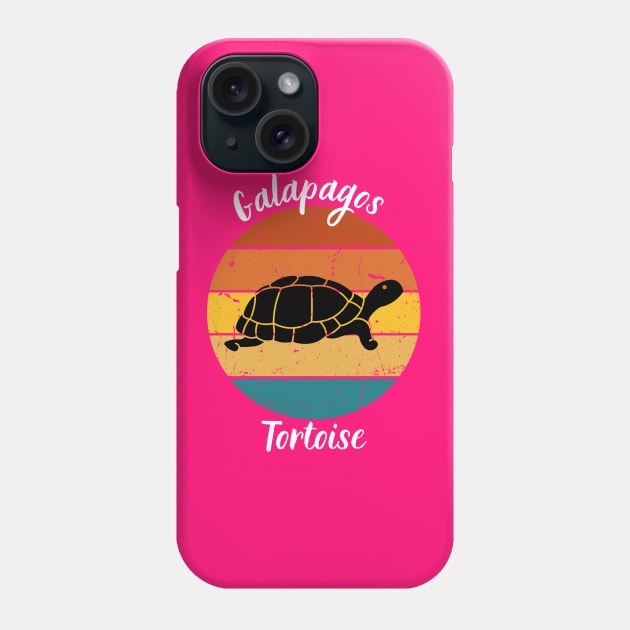 galapagos tortoise in galapagos Phone Case by Tee-ss