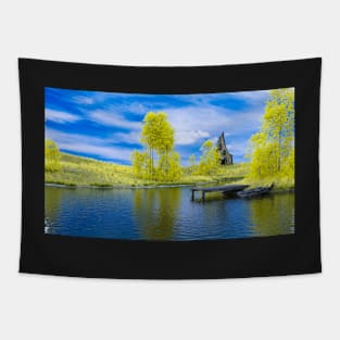 Autumn at the lake Tapestry