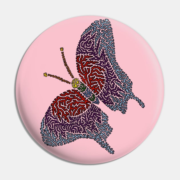 Spring Butterfly Pin by NightserFineArts