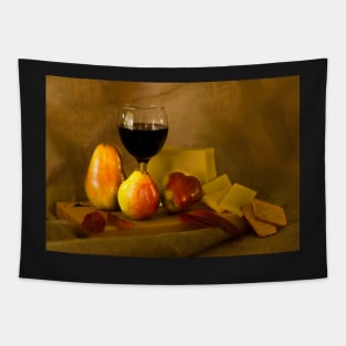 Fruit, Cheese and Wine Tapestry