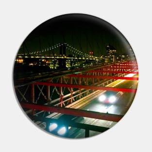 Two Bridges, Manhattan, NYC Pin