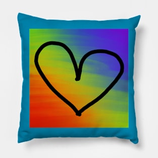 Colorful Heart Pillow
