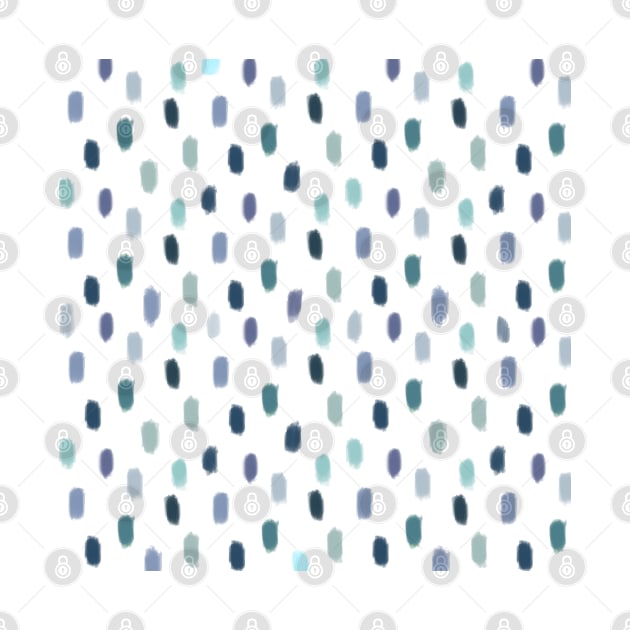 Blue Cute Paint Pattern by Trippycollage