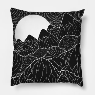 The white sun over the mountain Pillow