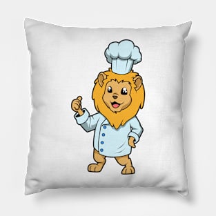 Cartoon lion chef Pillow