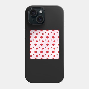 Large Red dots pattern Phone Case