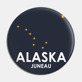 Juneau Alaska Alaskan Flag Stars Pin