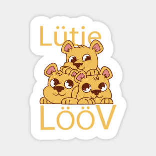 Lütje Lööv Low German Little Lion Magnet