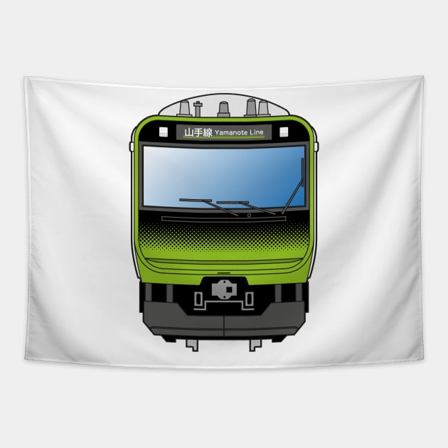 Tokyo Yamanote E235 Train Tapestry by conform