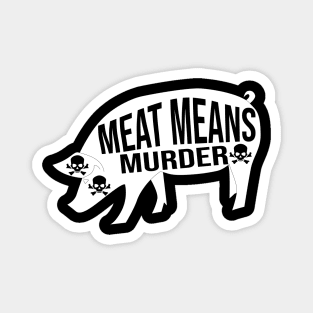 Meat means murder Magnet
