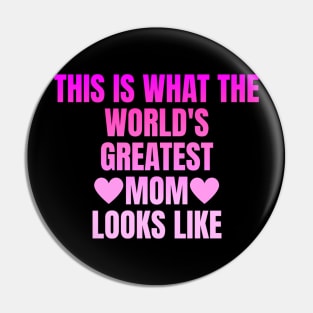 Best Mom Best Mother-This is what the world's greatest mom looks like-woman Pin