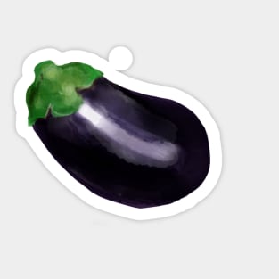 Peaches and eggplants Sticker for Sale by DesignDoubleP