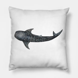 Whale shark Rhincodon typus for divers, animal lovers and fishermen Pillow