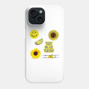 Package of yellow stickers Phone Case