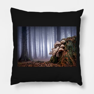 Common Bonnets in a Misty Forest Pillow