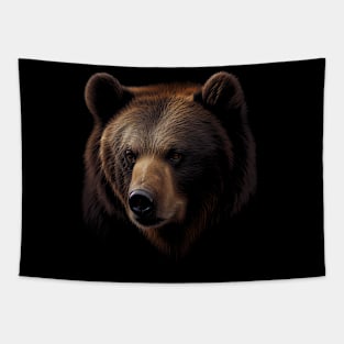 Majestic Grizzly Bear Stunning Grizzly Bear Portrait Tapestry