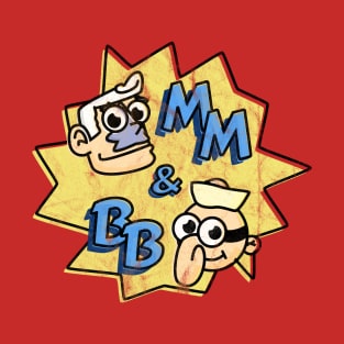 Mermaid Man and Barnacle Boy - old and washed T-Shirt