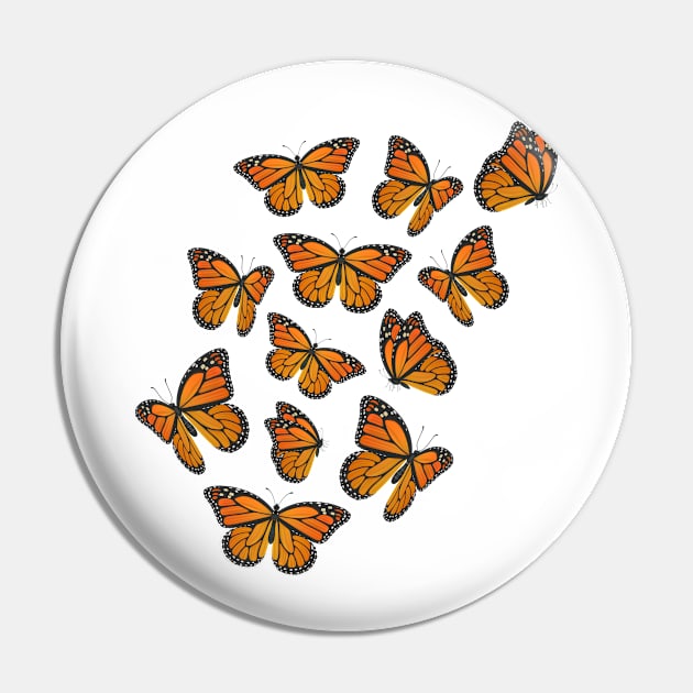 Monarch Butterflies Pin by Melon Street