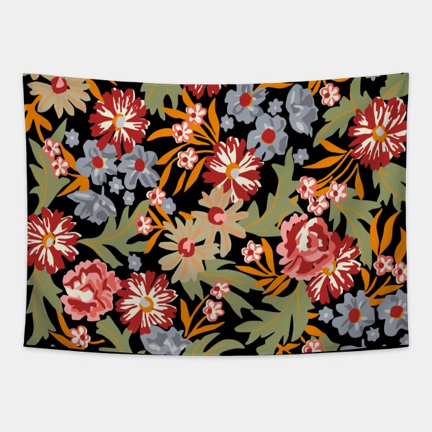 Grandma's vintage Floral Tapestry by zeljkica