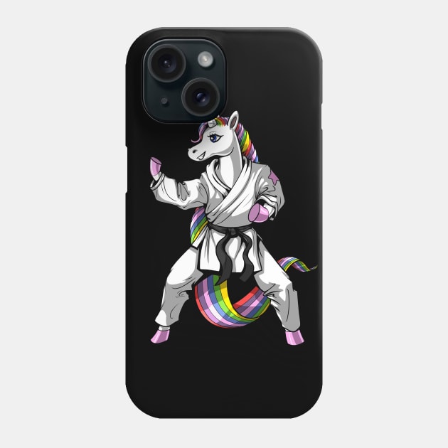 Karate Unicorn Phone Case by underheaven