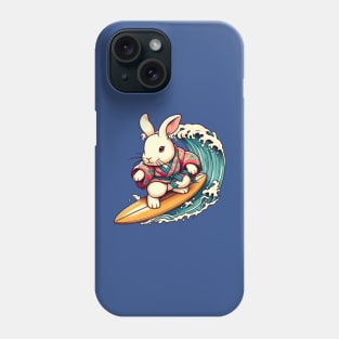 Surfing rabbit Phone Case