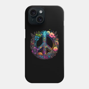 Peace and Plants Floral Peace Sign Phone Case
