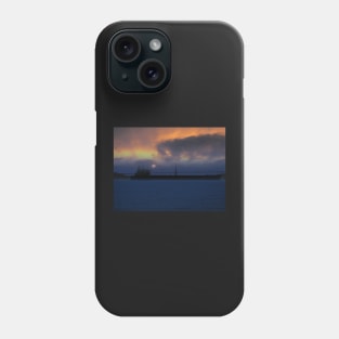 Golden Gate Tanker at Sunset Phone Case