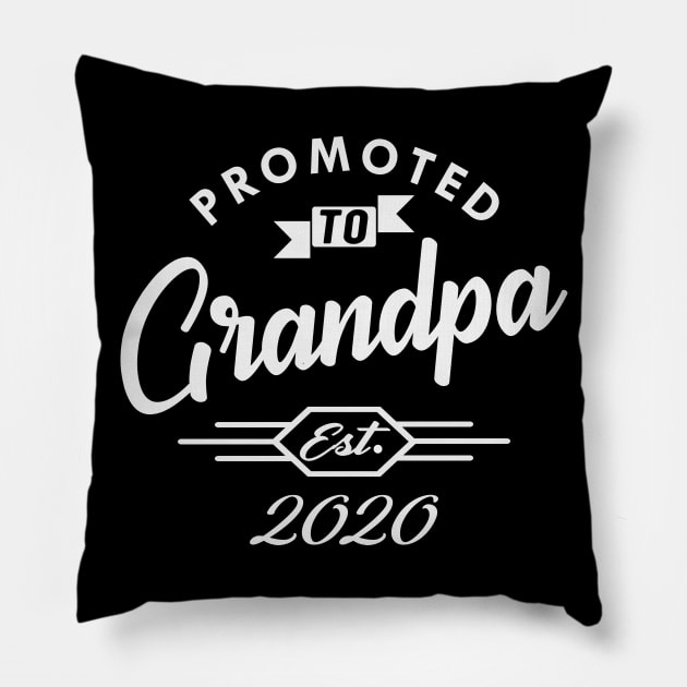 New Grandpa - Promoted to grandpa est. 2020 Pillow by KC Happy Shop