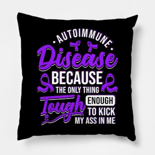 Autoimmune Disease Awareness Graphic Illness Statement Print Pillow