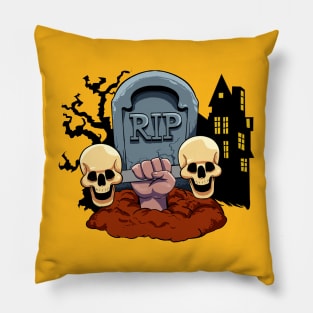 halloween fitness horror design Pillow
