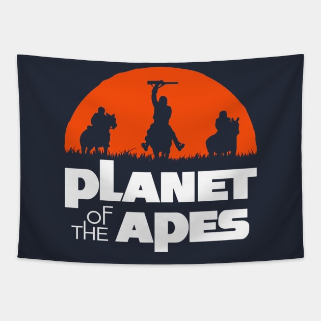 Planet Apes Tapestry by Ladevint Osten