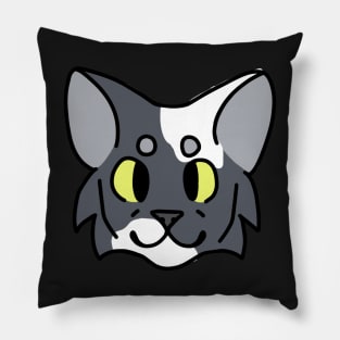 Gray Spotted Cat Pillow