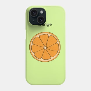 A circle of orange. Phone Case