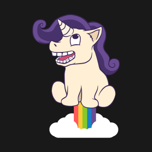 unicorn farting rainbow T-Shirt