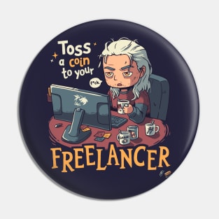 Toss a Coin to your Freelancer // The Witcher Geralt of Rivia Pin