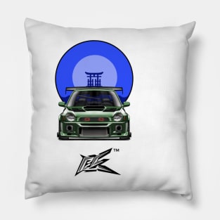 SUBARU IMPREZA WRX GC8 BUGEYE green Pillow