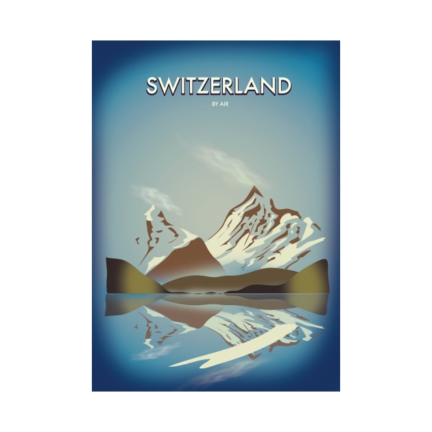 Switzerland travel poster by nickemporium1