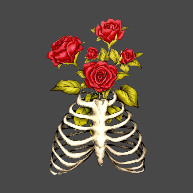 Ribcage Flowers - Ribcage Bouquet - T-Shirt | TeePublic